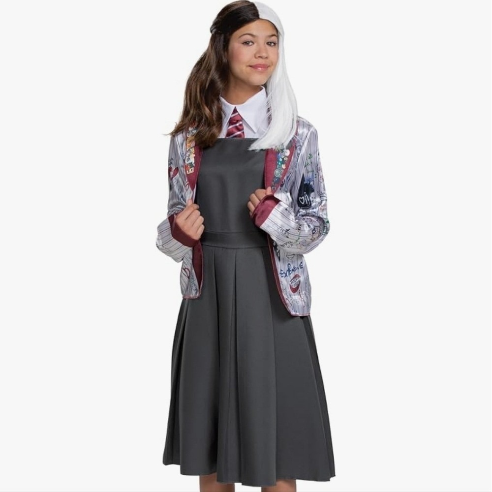 Disguise Girls Estella Cruella Costume, Official Disney Estella School costume